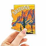 Desert Arizona Sticker for Hydroflask - Cute Southwest Decals for Laptop - Tucson, Phoenix, & Grand Canyon National Park Souvenirs