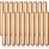Boao 20 Pcs 8 Inch Music Rhythm Sticks for Kids Bulk, Music Lummi Sticks with Carry Bag, Classical Wood Claves Musical Percussion Instrument Drumsticks Classroom School Perform Show Set