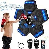 LOLBOX 2025 Music Boxing Machine for Adults and Kids, Smart Bluetooth Boxing Machine with Boxing Gloves Wall Mounted, Music Boxing Target Workout Punching Equipment for Home(Upgrade)
