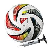 Franklin Sports MLS Tornado Kids Soccer Ball - Size 4 Youth Soccer Ball - Soft Cover - Great for Kids and Toddlers - Air Pump Included
