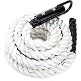 Crown Sporting Goods 30' Thick 1.5" White Poly DAC Gym Climbing Rope