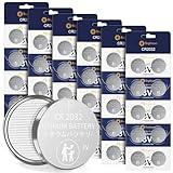 Brightown CR2032 Batteries, 3V Lithium Coin Cell Batteries, CR2032 Button Batteries for Small Electronic Devices, Watches, Key Fobs, Smart Sensors, Candles, etc. 8 Year Shelf Life (60 Count)…