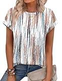 Alaroo Resort Wear for Women 2025 Beach Vacation Clothes Short Sleeve Cute Summer Tops Print 11 XL
