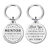 Mentor Teacher Gifts from Student Graduation for, Mentor Appreciation Thank You Gifts Keychain for Women Men