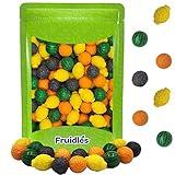 Fruidles Fancy Fruit Bubble Gum Balls, Original Fruit Shaped Candy Buffet Treats, Kosher Certified Parve (Half-Pound)