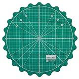 HONEYSEW Circle Rotary Cutting Mat Diameter 20cm(8") Self Healing for Any Table Protection Board Quilt Fabric Doing Crafts Sewing Quilting Projects Rotating Cutter Pad (Green Color)