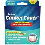 Dentemp Canker Cover - Canker Sore Medicine Pain Reliever (8 Count) - Canker Sore Treatment to Relieve Canker Pain, Mouth Sores & Mouth Irritation - Fast Acting Canker Sore Relief Tablets for Adults