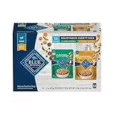Blue Buffalo Delectables Natural Wet Dog Food Topper Variety Pack, Lamb & Turkey Dinner 3oz (12 Pack - 6 of Each Flavor)