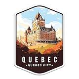 Quebec City, Quebec Canada Province Travel Sticker Sticker Decal Notebook Car Laptop 4"x5.5" (Color)