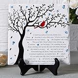 WOODEXPE Sympathy Plaque Sympathy Gift Memorial Gifts with Wooden Stand A Limb Has Fallen from The Family Tree Funeral Condolences Bereavement Grief Gifts Decor Sign Plaque for Loss of Loved One