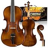 CHRISTINA V04 Violin Instrument Adult Full Size Violin Kit Acoustic Violins for Kids Beginners Student (matte 4/4)
