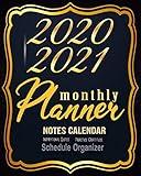 2020-2021 Monthly Planner: Blue Sky 8x10inch 2 Years Monthly Planner Calendar Schedule Organizer From January 1,2020 to December 31,2021 (24 Months ... With Holidays and Motivational Quotes