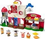 Fisher-Price Little People Toddler Learning Toy Caring for Animals Farm Playset with Smart Stages for Pretend Play Kids Ages 1+ Years​ (Amazon Exclusive)