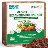 Back to the Roots Organic Coir, 51 Quart Expanding Soil, Great for Seeds and Potting