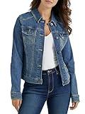 Wrangler Authentics Women's Stretch Denim Jacket, Blue, X-Large
