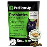 Cat Probiotics Gut + Immune Health Crunchy & Creamy Chews - Digestive Health, Supports Gut Health, Immunity, Healthy Digestion + Cat Constipation Relief - Chicken 30-Day Supply