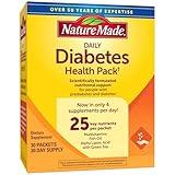 Nature Made Daily Diabetes Health Pack, Dietary Supplement for Nutritional Support, 30 Packets, 30 Day Supply
