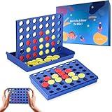 Pedolini 4 in a Row Connect Game Travel Board Game (Small) Mini 7x4.8 Inch