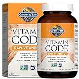 Garden of Life - Vitamin Code Raw VitaminC - 120 Vegan Capsules, 500mg Whole Food VitaminC with Bioflavonoids, Fruits & Veggies, Probiotics, Gluten Free Vitamin-C Supplements for Adults