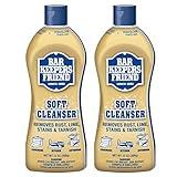 Bar Keepers Friend Soft Cleanser Liquid (2 x 13 Ounce) Multipurpose Cleaner & Rust Stain Remover for Stainless Steel, Porcelain, Ceramic Tile & More