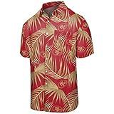 FOCO mens Nfl Nfl Team Logo Aloha Tropical SAN FRANCISCO 49ERS SMU FLORAL BUTTON UP SHIRT LARGE, Hawaiian, Large US