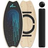 Sportneer Balance Board - 7 Modes Wobble Board with Adjustable Stoppers - Exercise Balancing Stability Trainer for Improve Balance, Surf Trainer & Physical Therapy - Roller and 2.8'' Ball Included