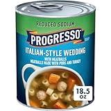 Progresso Reduced Sodium, Italian-Style Wedding With Meatballs Canned Soup, 18.5 oz.