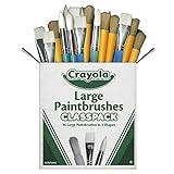 Crayola Paintbrush Variety Classpack (36ct), Back to School Art Supplies for Kids, Flat & Round Paint Brushes for Toddlers & Classrooms, Easy Grip