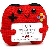 Crochet Game Controller Dad Gifts for Fathers Day Birthday, Best Dad Ever Gifts for Father from Son Daughter