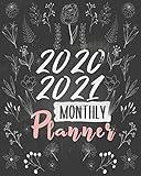 2020-2021 Monthly Planner: Blue Sky 8x10inch 2 Years Monthly Planner Calendar Schedule Organizer From January 1,2020 to December 31,2021 (24 Months ... With Holidays and Motivational Quotes
