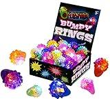 Kangaroo 18 Pack Glow in the Dark Rings for Kids, Glow Rings LED Party Favors, Treasure Box Toys for Classroom, Valentines Day Gifts for Kids, Easter Egg Fillers, Valentines Day Exchange Gifts