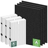 HPA300 HEPA Filter Replacement for Honeywell HPA300 Series Air Purifiers HPA300, HPA300VP, HPA304, HPA3300, Replace HRF-R3 (3 Ture HEPA R Replacement Filter + 4 Activated Carbon Pre-Filter) by Funmit