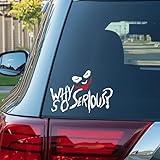 TC United Designs Why so serious movie Sticker Vinyl Decal Gift Car Bumper Laptop Home Deco Window Wall Truck