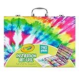Crayola Inspiration Art Case Coloring Set - Tie-Dye (140ct), Art Supplies Set For Kids, Drawing Kit, Travel Gift for Girls & Boys, Ages 5+ [Amazon Exclusive]