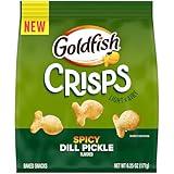 Goldfish Crisps Spicy Dill Pickle Flavored Baked Chip Crackers, 6.25 Oz Bag