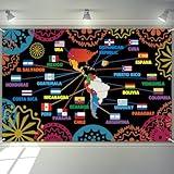2025 Hispanic Heritage Month Decorations, Latin American Backdrop Large Celebration Hispanic Heritage Banner, Spanish Speaking Countries Decorations National Hispanic Heritage Month Party Supplies