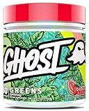 GHOST Greens Powder, Guava Berry - 30 Servings - 19 Superfood Greens & Reds Powder, Fruits, Vegetables, Spirulina, & Chlorella, Prebiotics, 10 Billion CFU Probiotic & Digestive Enzymes - Gluten-Free