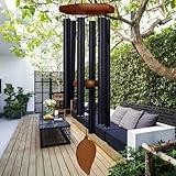 TESECU 38" Sympathy Wind Chimes for Outside Deep Tone, Memorial Loss of a Loved, Large Wind Chimes with 6 Thicken Tubes & Hook, Outdoor Souvenir Mother, Garden Decor