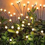 NBQQ Solar Garden Lights Outdoor, 10 Pack 60LED Waterproof Solar Powered Lights for Yard Pathway Patio, Swaying Lawn Decor as Gardening Gifts for Women Holiday