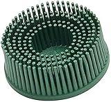 3M 07524 Roloc 2" x 5/8 Tapered Coarse Bristle Disc (Pack of 10) , Green