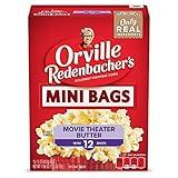 Orville Redenbacher's Microwave Popcorn, Movie Theater Butter Flavor, Mini Bags, 1.5 oz., 12-Count