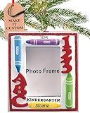 Personalized School & Teacher Christmas Ornaments 2023 - Fast & Free 24h Customization – Kindergarten Photo Frame Christmas Decorations with Name - Comes Gift-Wrapped
