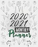 2020-2021 Monthly Planner: Blue Sky 8x10inch 2 Years Monthly Planner Calendar Schedule Organizer From January 1,2020 to December 31,2021 (24 Months ... With Holidays and Motivational Quotes