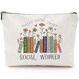 Sitsink Social Worker Makeup Bags - Empower Gifts for Her, Advocate Support Makeup Cosmetic Bags
