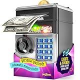 Piggy Bank for Kids - Electronic Money Saving Box w/Code- ATM Safe - Toy Coin Bank - Boys Toys for Age 3, 4, 5, 6, 7, 8, 9 - Birthday Gifts for 8, 9, 10, 11, 12 Year Old Boy and Girl