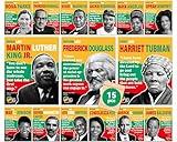 15 pcs Black History Month Decorations Posters 11 x 14in Posters for Classroom African American Inspirational Positive Quotes Posters for Home School Classroom Bulletin Board Wall Office Decor