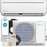 YITAHOME 9000 BTU Mini Split Air Conditioner Heat Pump System, 19 SEER2 115V Ductless Inverter System with Wi-Fi & Alexa Compatibility, Cover Up to 750 Sq. Ft, Complete Installation Kit Included