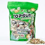 Dried Ramen Toppings Vegetable Mix 14oz, 12 Veggie Blend with Added Superfood Goji, Dehydrated Vegetables Flakes for Ramen Noodles, Gluten-Free, No MSG & Non-GMO