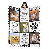 You Were My Favorite Hello and Hardest Goodbye Pet Memorial Blanket With Pictures Customized - Dog Loss Gift, Made in USA
