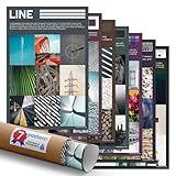 Quarterhouse 7 Poster Elements of Photography Set, Art Classroom Learning Materials for K-12 Students and Teachers, 12 x 18 Inches